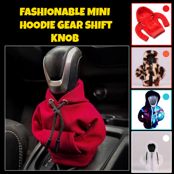 🔥 Fashionable Mini Hoodie Gear Shift Knob Cover – Car Interior Decoration
